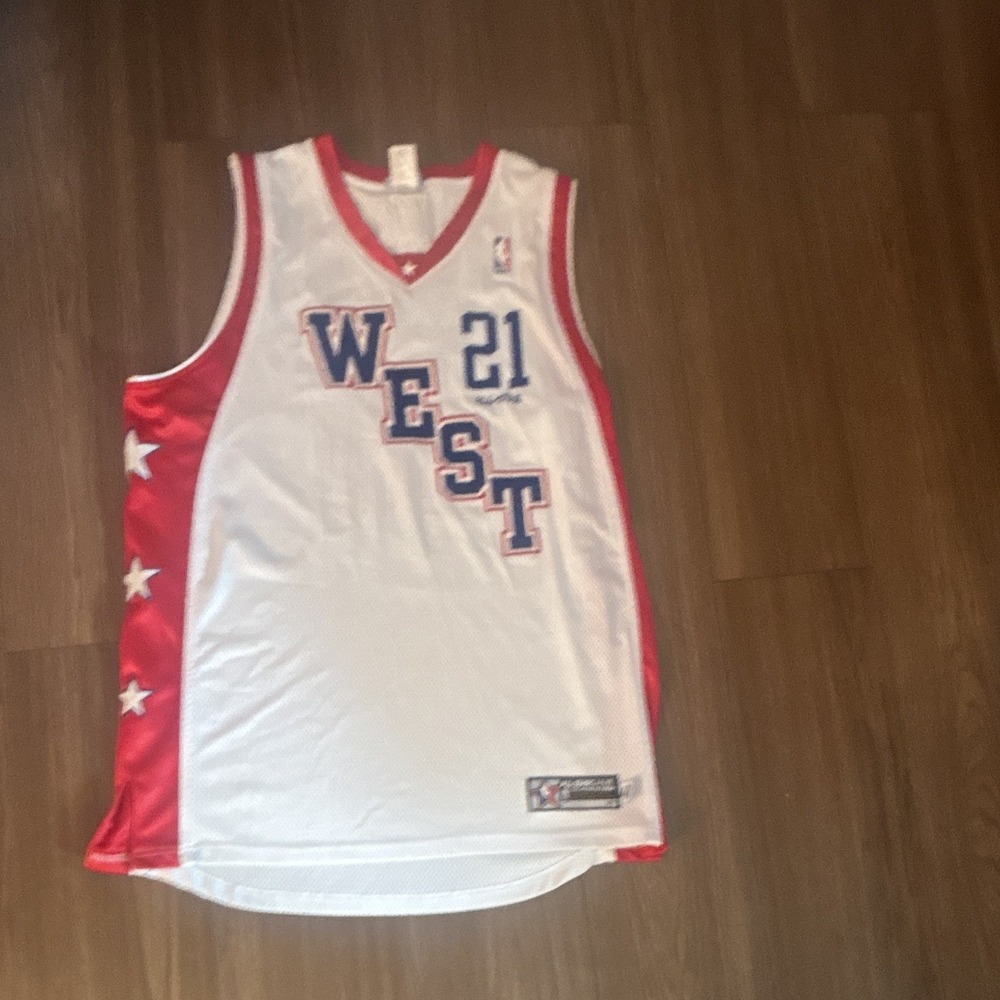 Vintage Reebok Kevin Garnett 2004 NBA West All Star Jersey Authentic Size 48 L